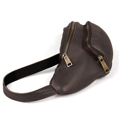 Stylish belt bag of the brand TARWA GC-3079-4lx in brown nappa