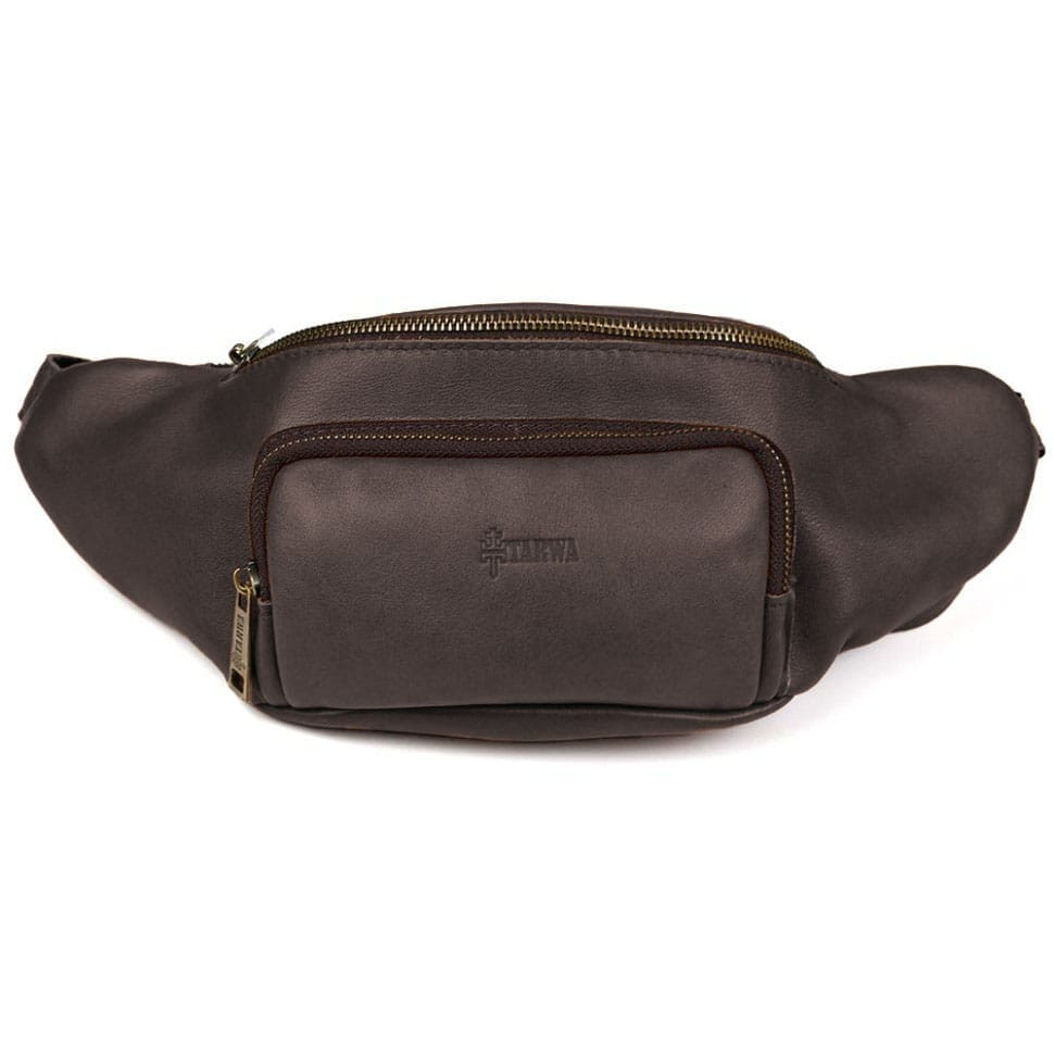 Stylish belt bag of the brand TARWA GC-3079-4lx in brown nappa