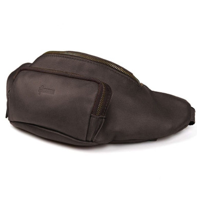 Stylish belt bag of the brand TARWA GC-3079-4lx in brown nappa