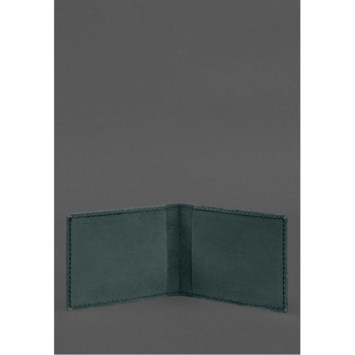 Шкіряна обкладинка для службового посвідчення Національної гвардії Зелена