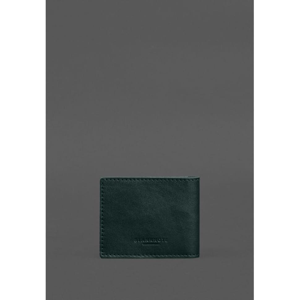 Leather cover for National Guard service ID Green