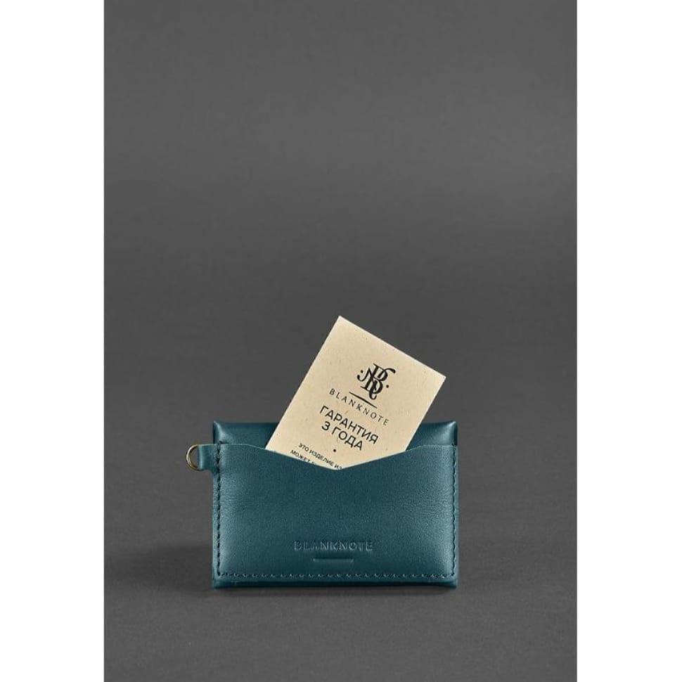 Жіноча шкіряна монетниця з клапаном 1.0 зелена