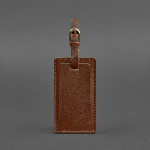 Шкіряна бирка для багажу 3.0 Світло-коричнева