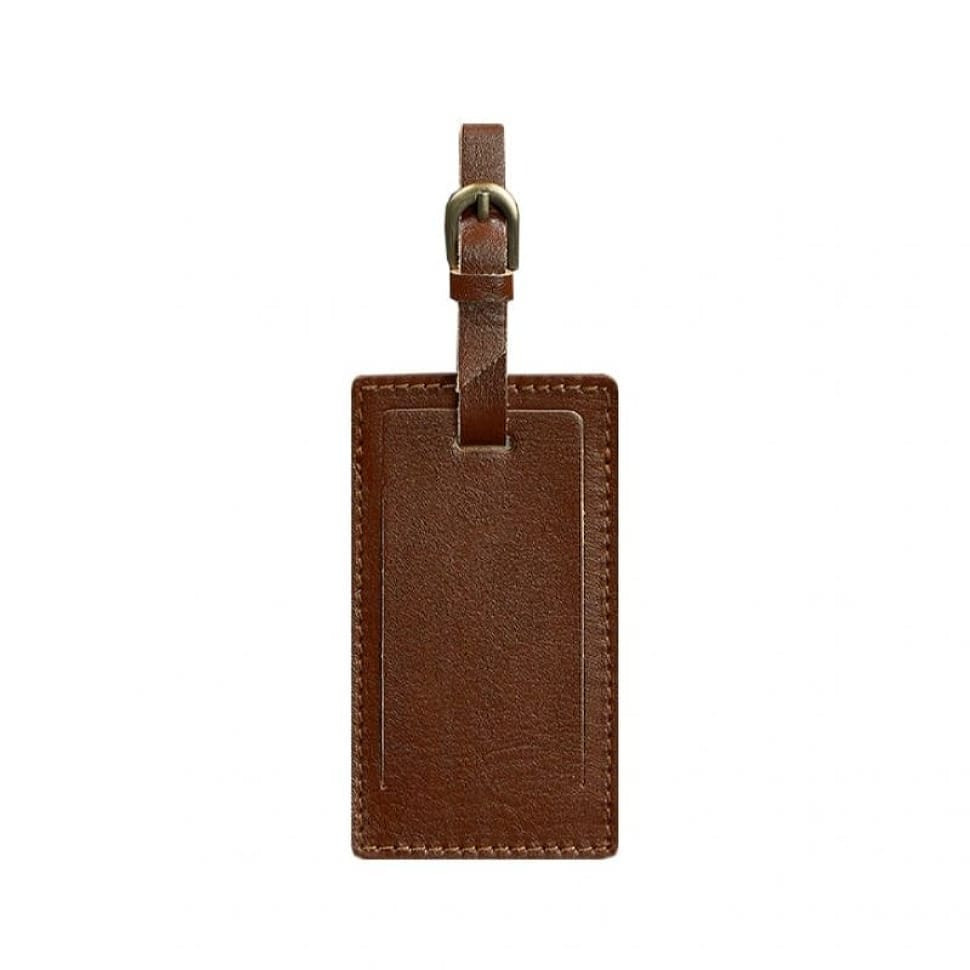 Шкіряна бирка для багажу 3.0 Світло-коричнева