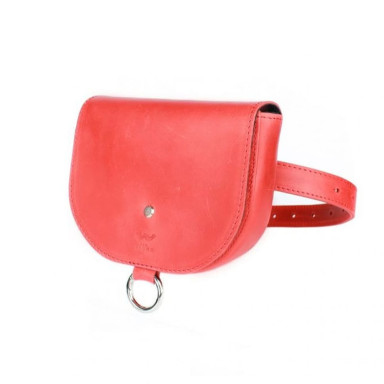 Ruby S women's leather bag red vintage