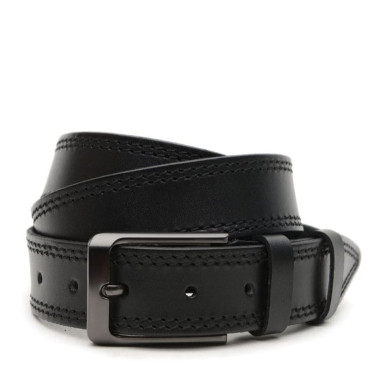 Кожаный мужской ремень V1125GX14-black