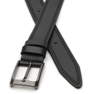 Кожаный мужской ремень V1125GX14-black