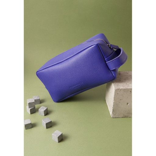 Кожаная косметичка-несессер 6.0 фиолетовый флотар