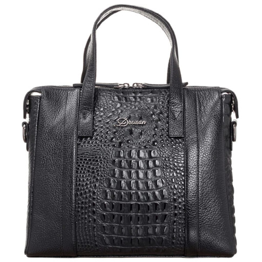 Сумка жіноча шкіряна Desisan 3043-1011 чорний пітон