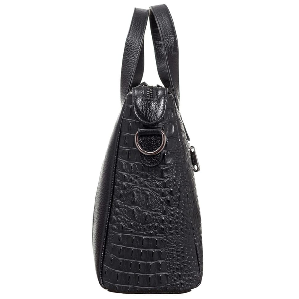 Сумка жіноча шкіряна Desisan 3043-1011 чорний пітон