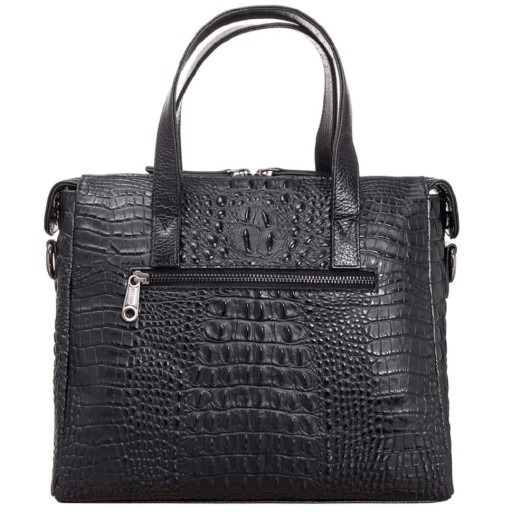 Сумка жіноча шкіряна Desisan 3043-1011 чорний пітон