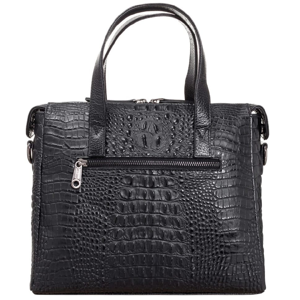Сумка жіноча шкіряна Desisan 3043-1011 чорний пітон