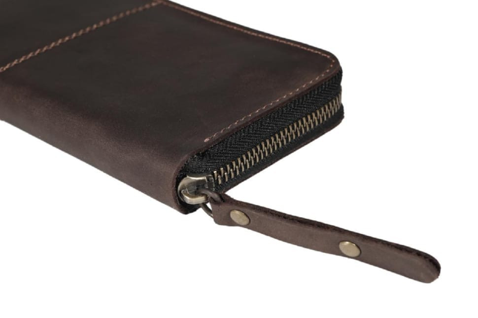 Wallet men's leather clutch large travel SULLIVAN 10361-2(19.5) brown