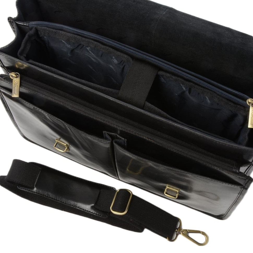 Портфель Ashwood Gareth Briefcase Black (Чорний)