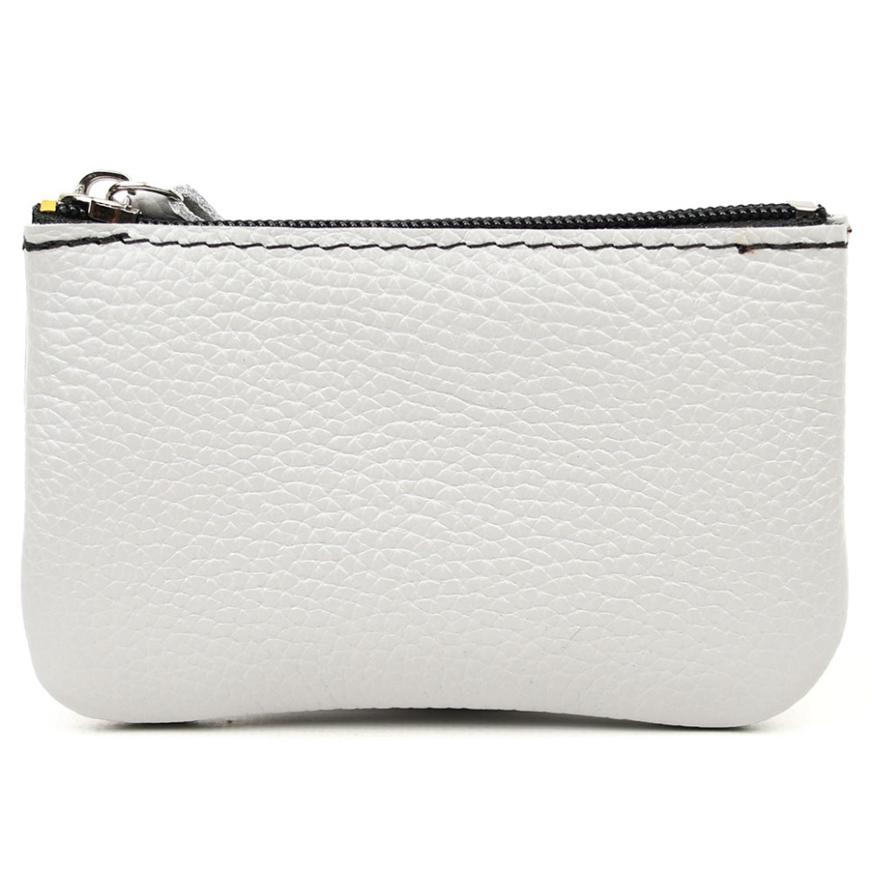 Leather coin purse TARWA FJ-coin-001 gray flotar