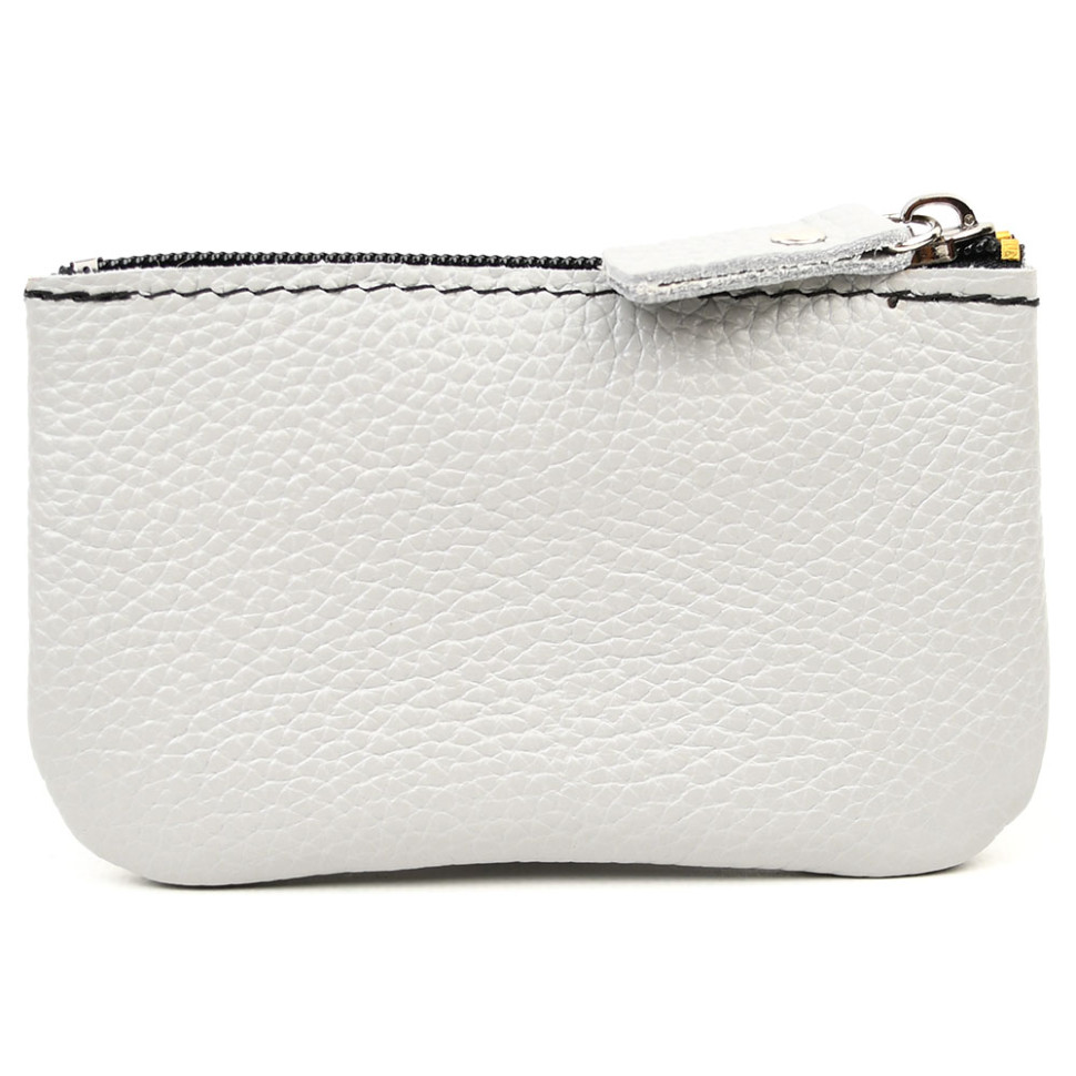 Leather coin purse TARWA FJ-coin-001 gray flotar