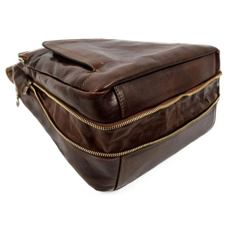 Великий шкіряний рюкзак - LA Confidential - Коричневий колір - Time Resistance 5206601