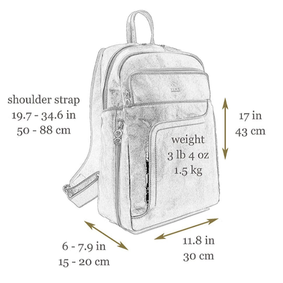 Великий шкіряний рюкзак - LA Confidential - Коричневий колір - Time Resistance 5206601