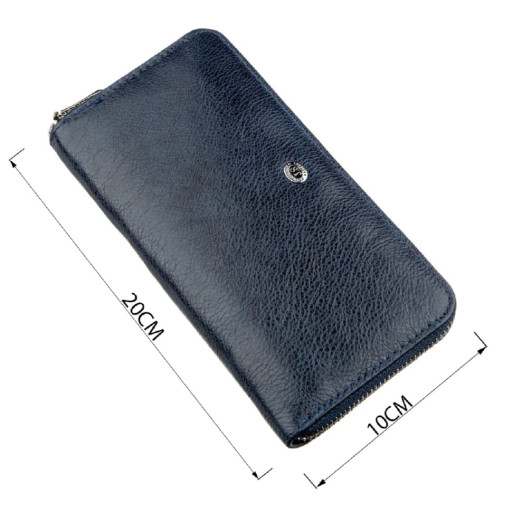 Клатч конверт з кишенею для мобільного шкіряний ST Leather 19269 Ліловий