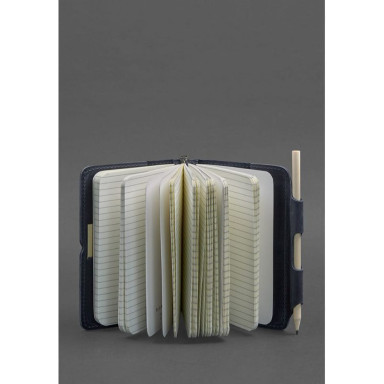 Leather notepad (Soft-book) 3.0 blue