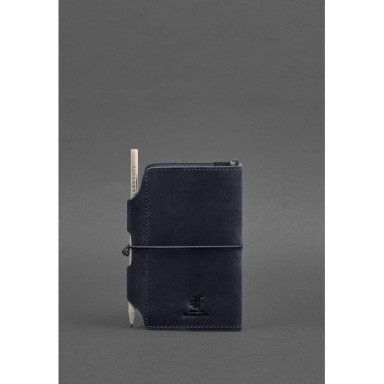 Leather notepad (Soft-book) 3.0 blue