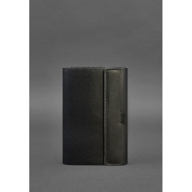 Leather notebook soft beech 7.0 black Crust
