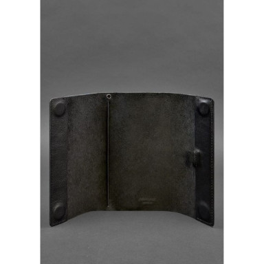 Leather notebook soft beech 7.0 black Crust