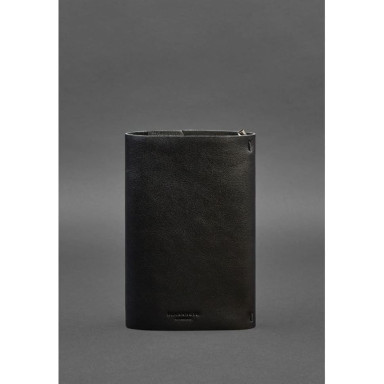 Leather notebook soft beech 7.0 black Crust