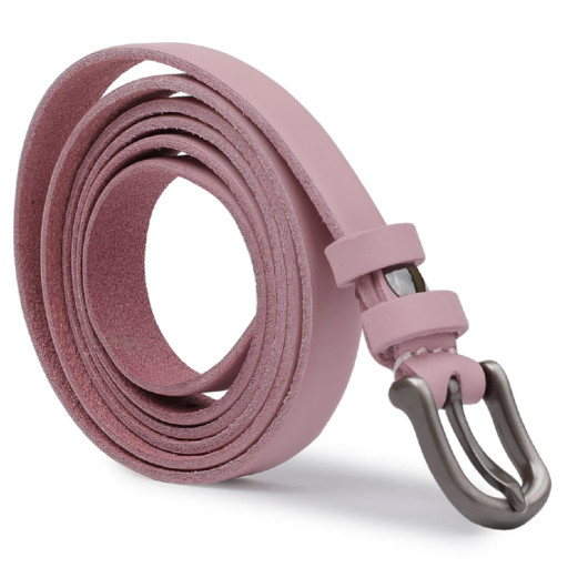 Тонкий жіночий ремінь Vintage 20769 Рожевий