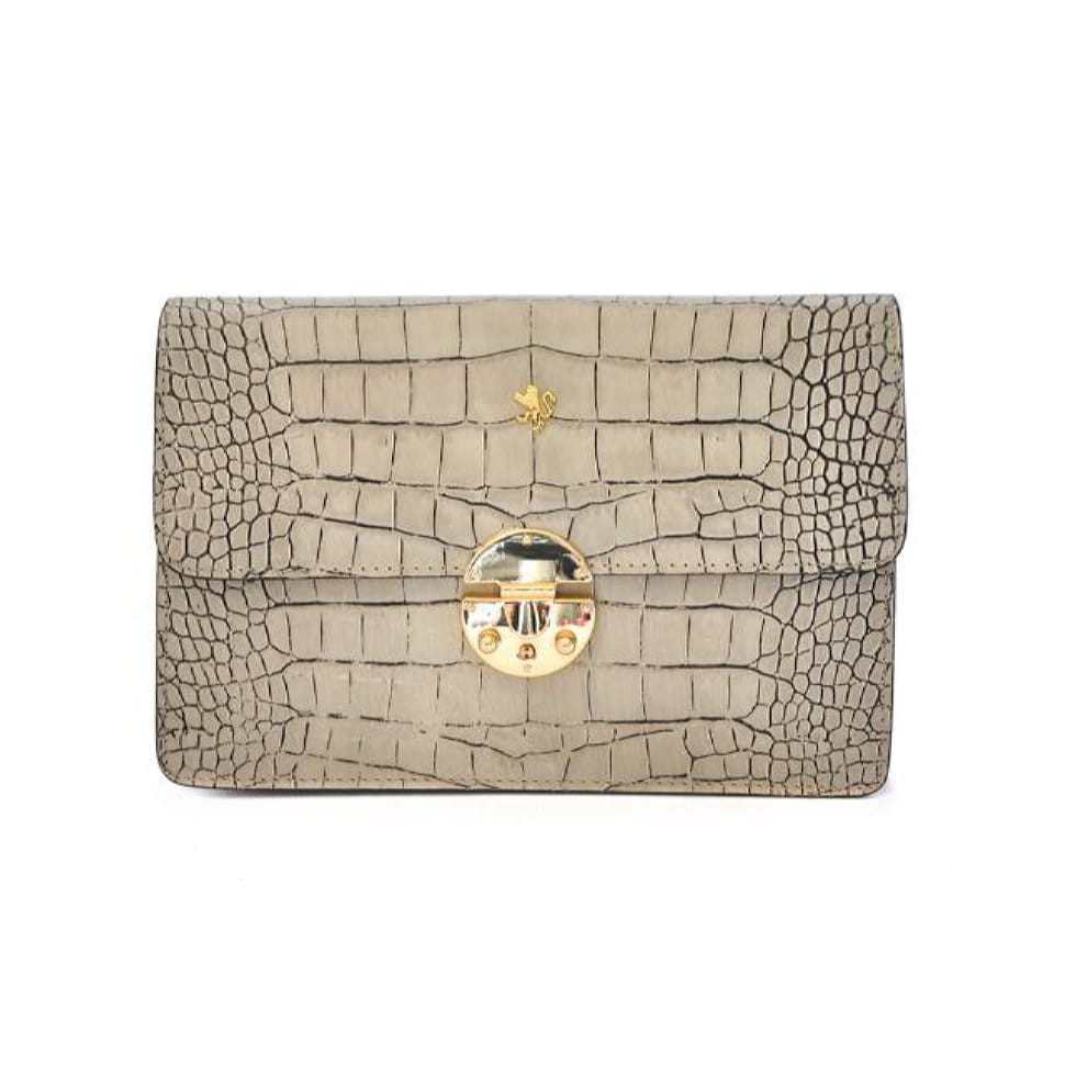 Pratesi KPA202/D - Lucrezia De' Medici King Cross Body Bag in cow leather King Panna