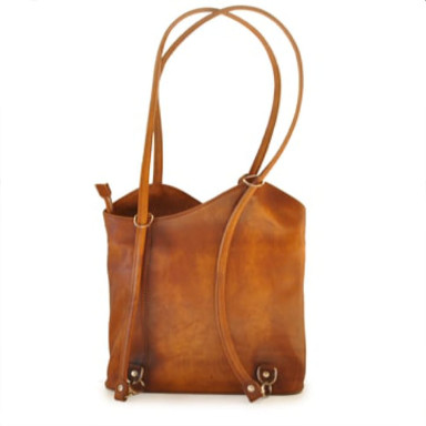 Pratesi BSE465 - Consuma Shoulder Bag in cowhide leather Bruce Mustard