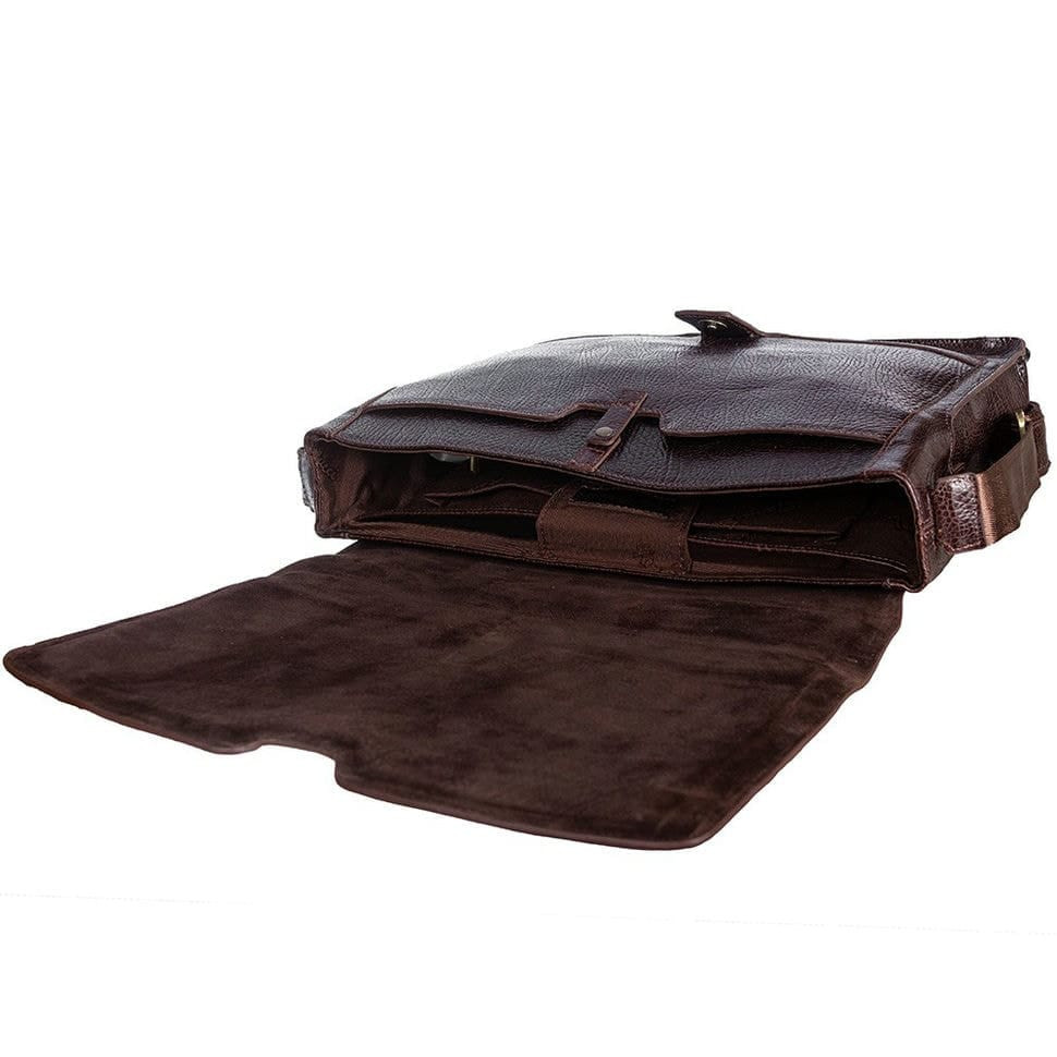 Сумка м'яка шкіряна Tony Bellucci 5057-886 коричневий флотар