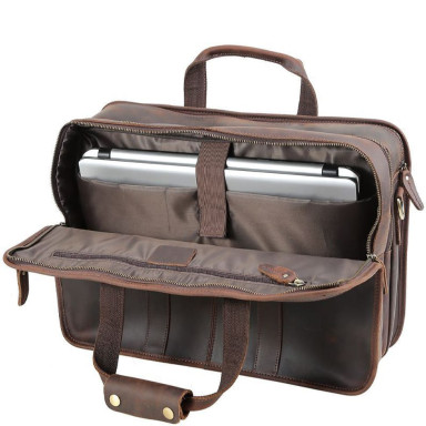 Large Tiding bag P13042, made of genuine leather