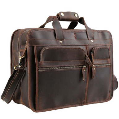 Large Tiding bag P13042, made of genuine leather