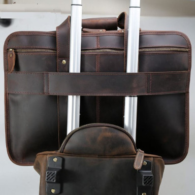 Large Tiding bag P13042, made of genuine leather