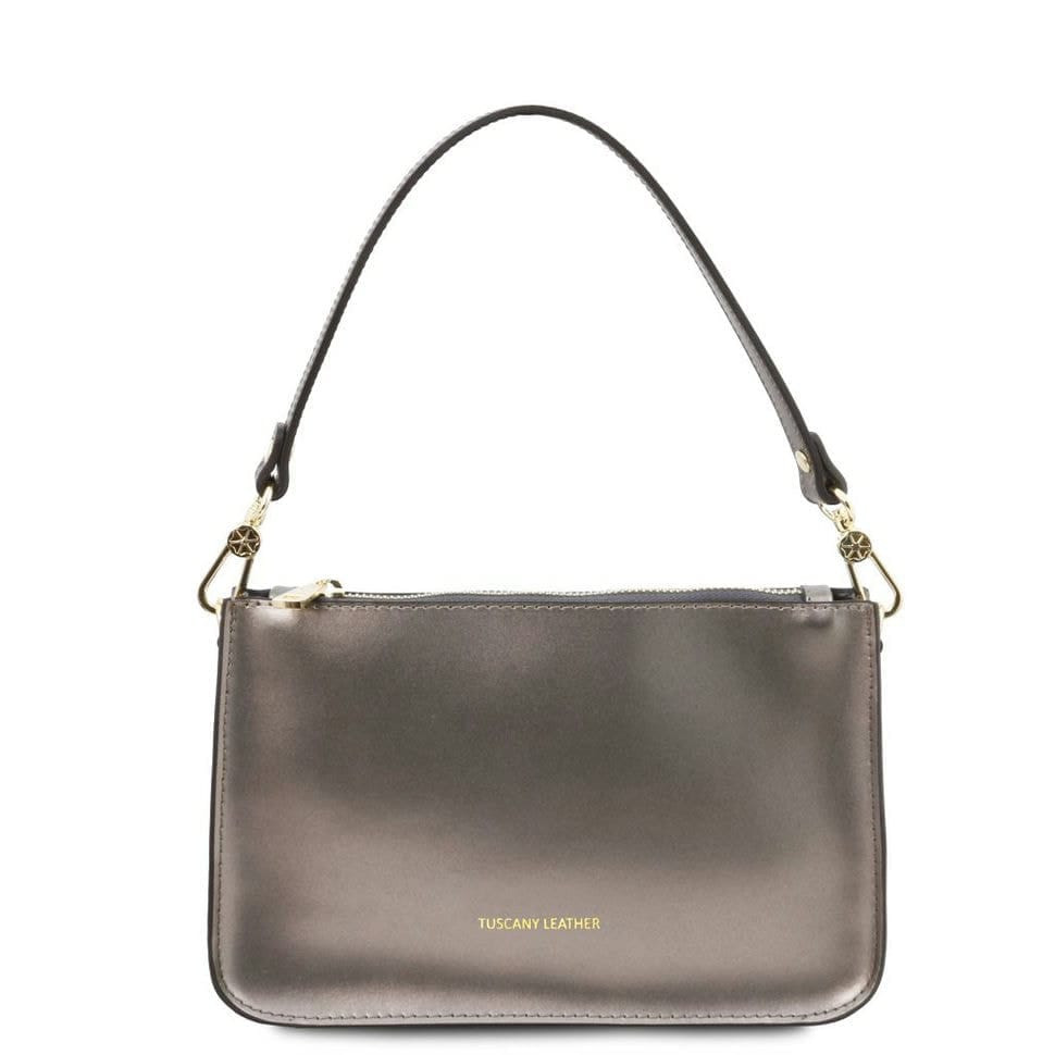 Шкіряний жіночий клатч з ременем Cassandra TL142038 Tuscany