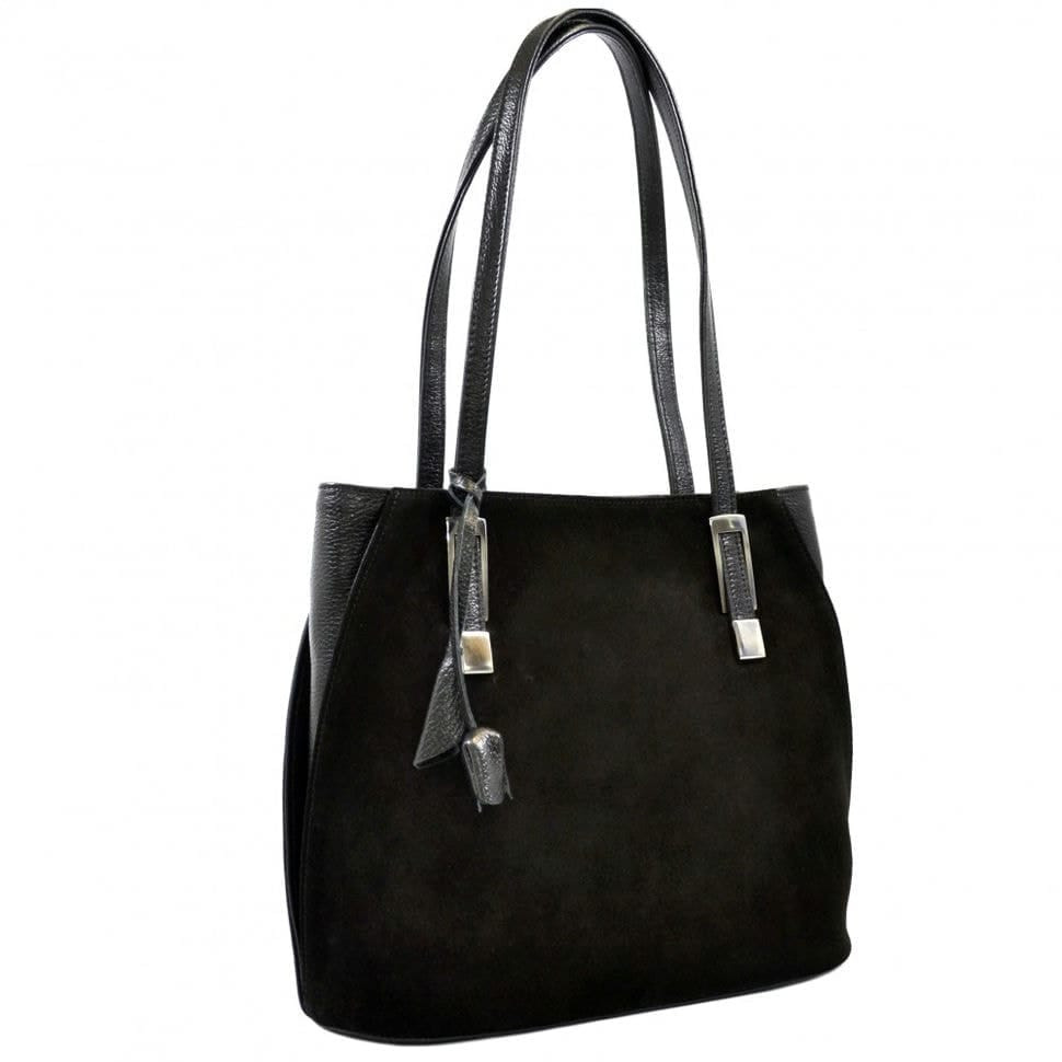 Сумка жіноча шкіряна Desisan 2937-211 чорний замш