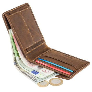 Mens wallet Visconti ART52 Bronte (Saddle Tan)