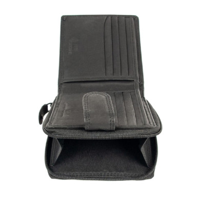 Leather wallet for men JCB NC43MN Black