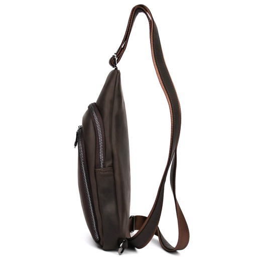 Чоловічий рюкзак шкіряний слінг Limary Lim-181RC крейзі хорс