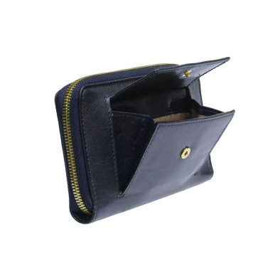 Leather wallet Topkapi 3441 navy blue
