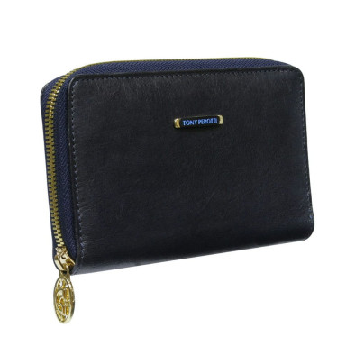Leather wallet Topkapi 3441 navy blue