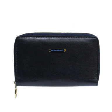 Leather wallet Topkapi 3441 navy blue