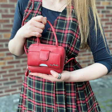 Сумка шкіряна Contatto 3075 rosso червоний