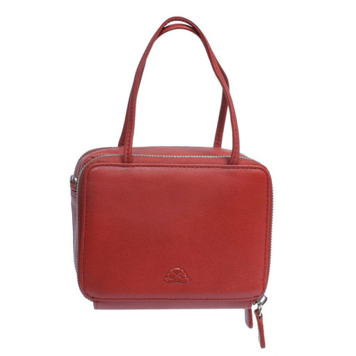 Сумка шкіряна Contatto 3075 rosso червоний