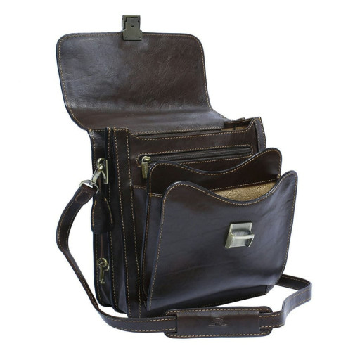 Сумка шкіряна Italico 8266 moro коричневий