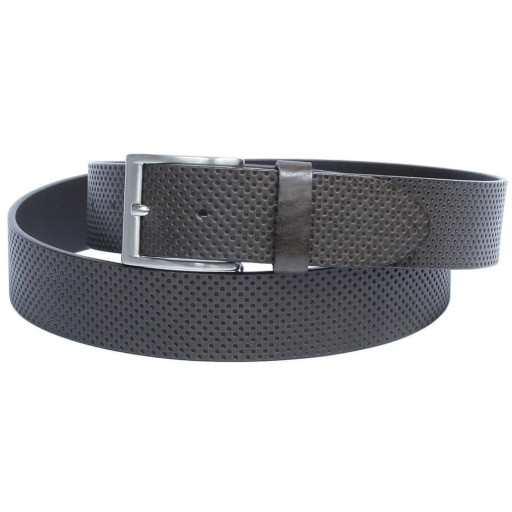 Шкіряний ремень 7003 moro коричневий TONY PEROTTI