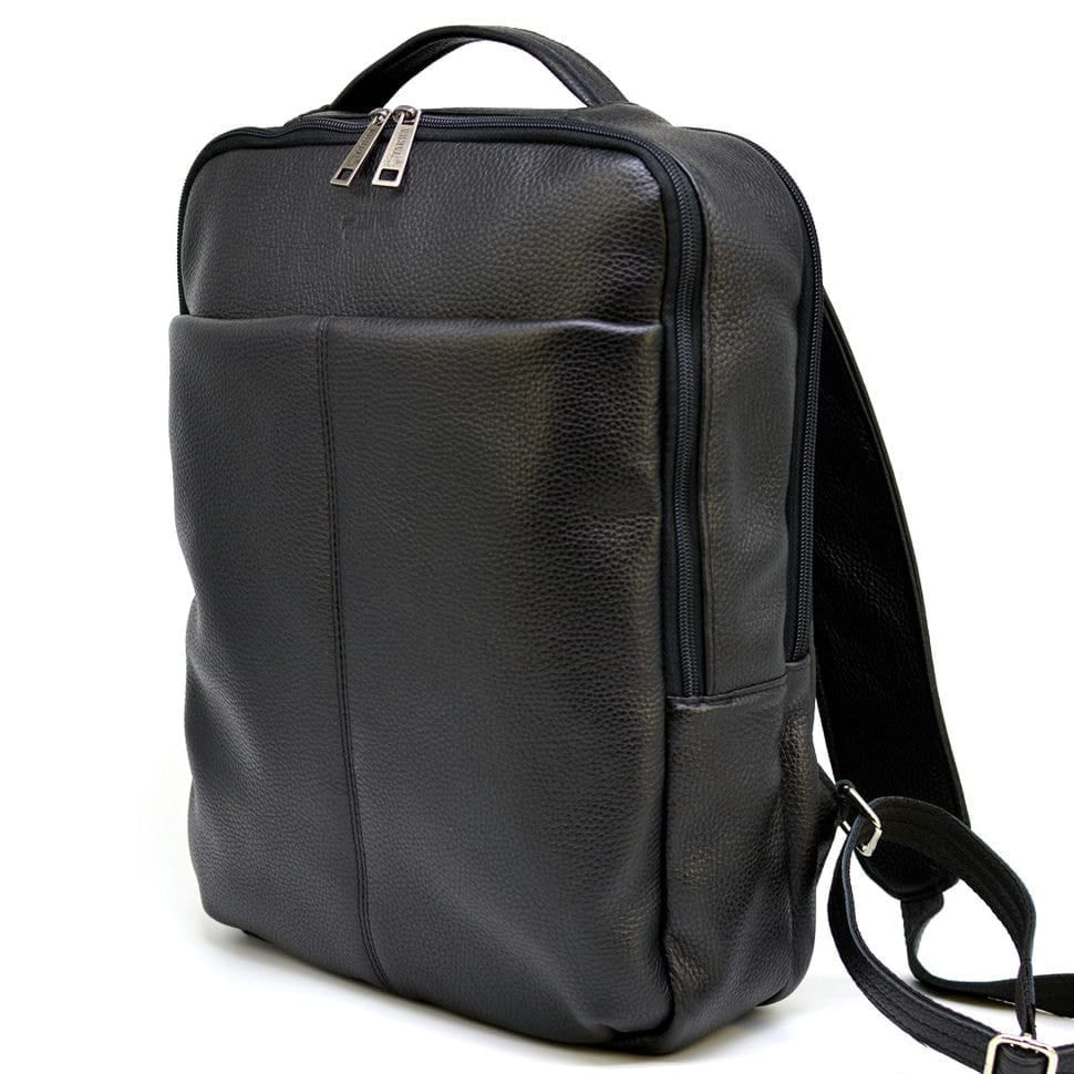 Urban leather men's backpack black TARWA FA-7280-3md