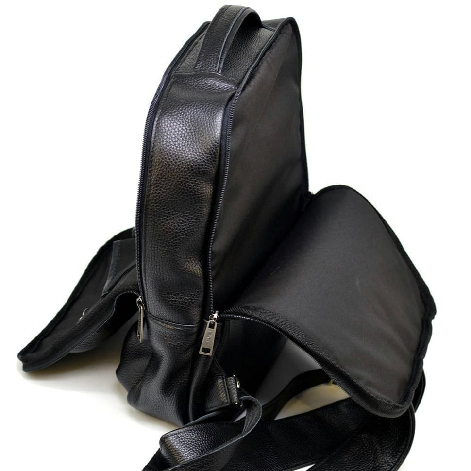 Urban leather men's backpack black TARWA FA-7280-3md
