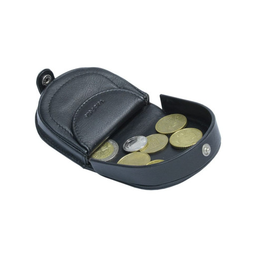 Монетниця шкіряна Cortina 5070 чорний